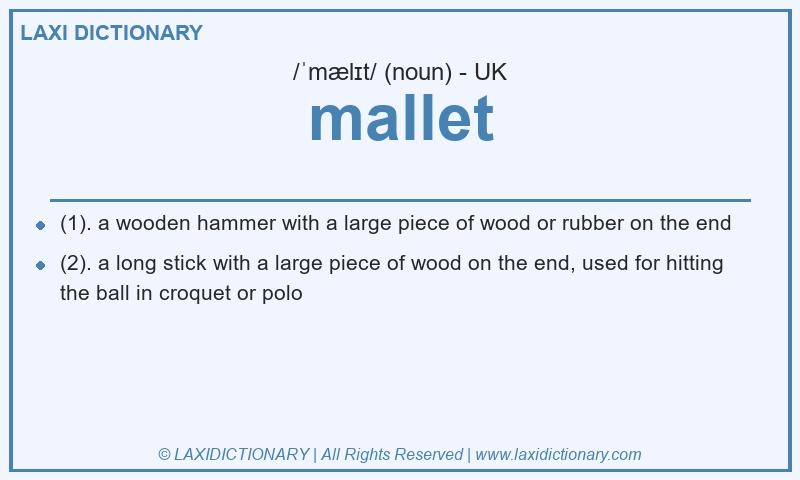 Definition mallet in British English