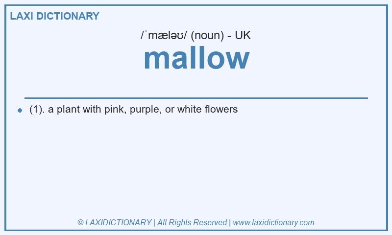 Definition mallow in British English
