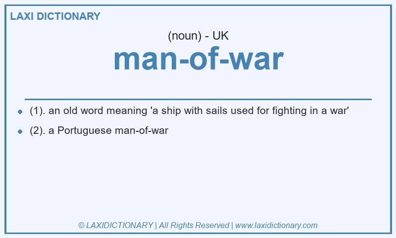 Definition man-of-war in British English