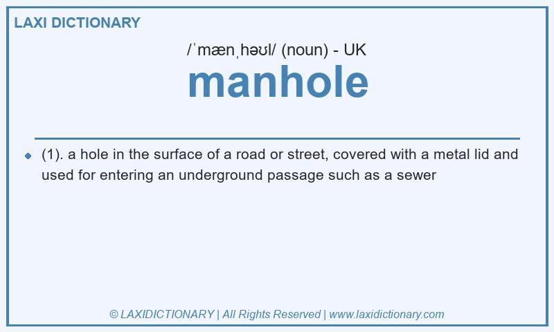 Definition manhole in British English