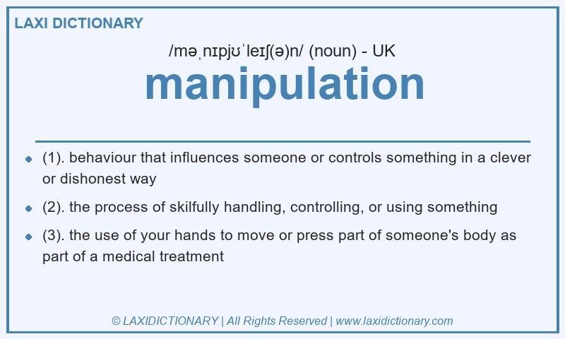 Definition manipulation in British English