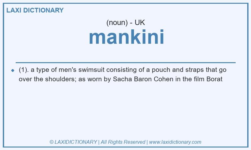 Definition mankini in British English