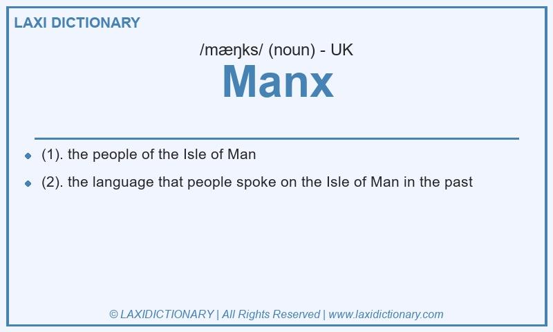 Definition Manx in British English
