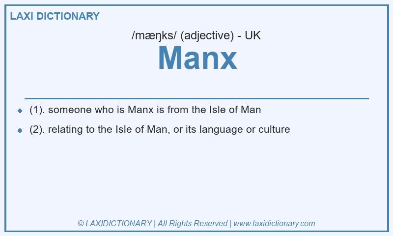 Definition Manx in British English