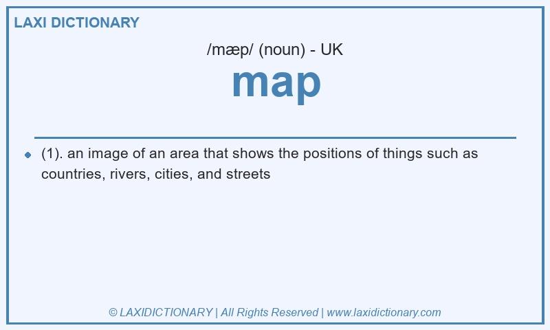 Definition map in British English