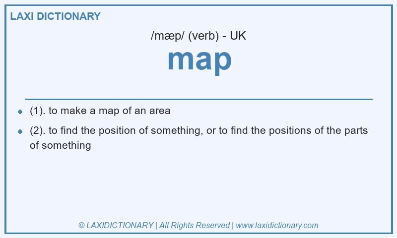 Definition map in British English