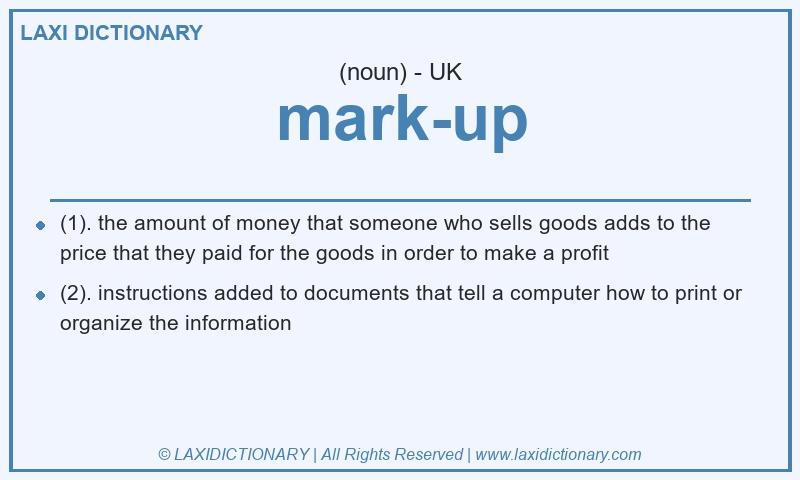 Definition mark-up in British English