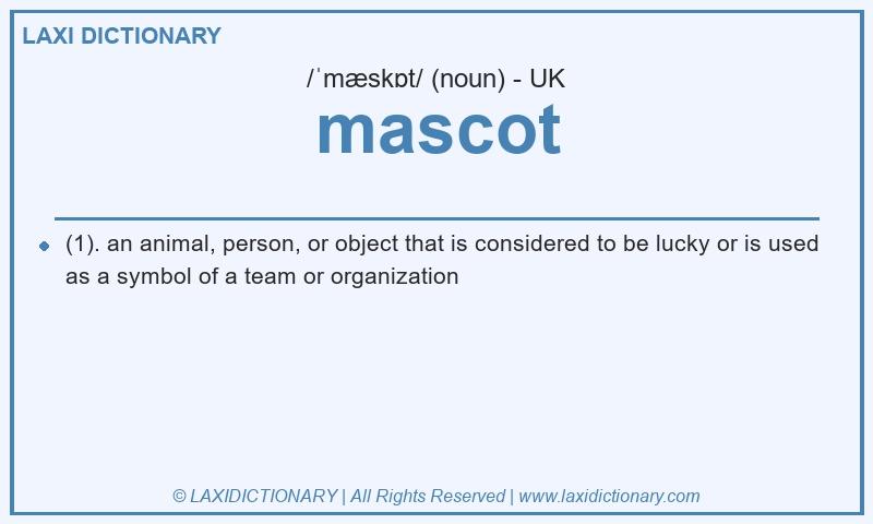 Definition mascot in British English