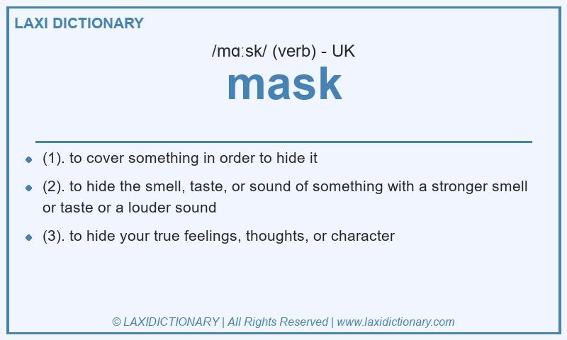 Definition mask in British English
