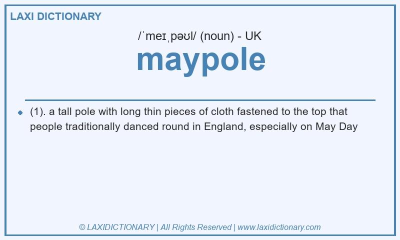Definition maypole in British English