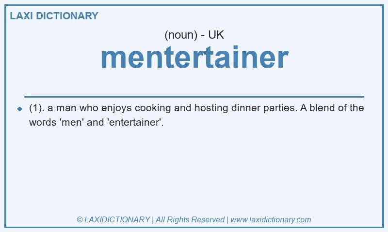 Definition mentertainer in British English