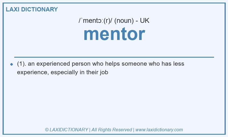 Definition mentor in British English
