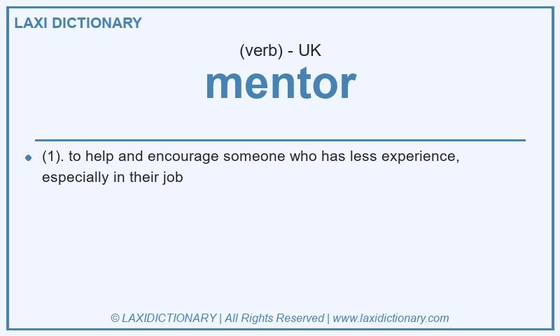 Definition mentor in British English
