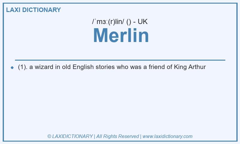 Definition Merlin in British English