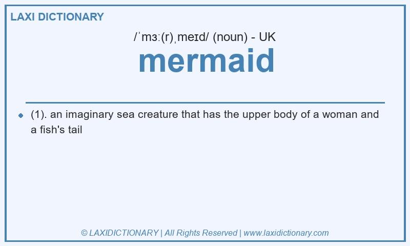 Definition mermaid in British English