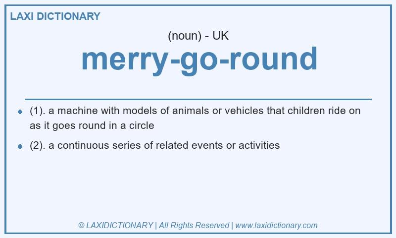 Definition merry-go-round in British English