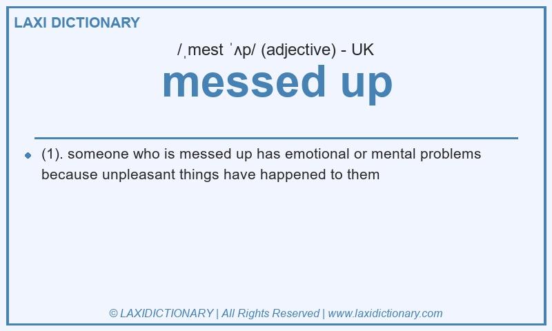 Definition messed up in British English