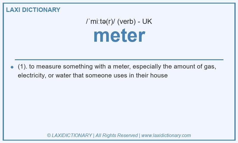 Definition meter in British English
