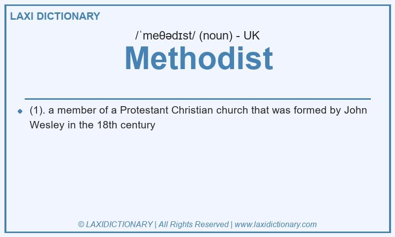 Definition Methodist in British English