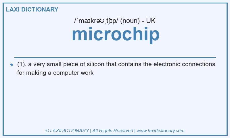Definition microchip in British English