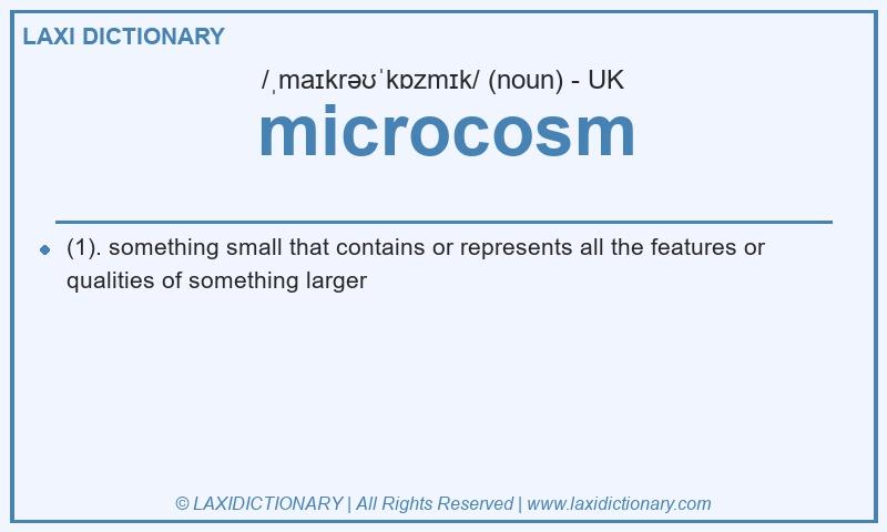 Definition microcosm in British English