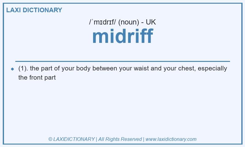 Definition midriff in British English