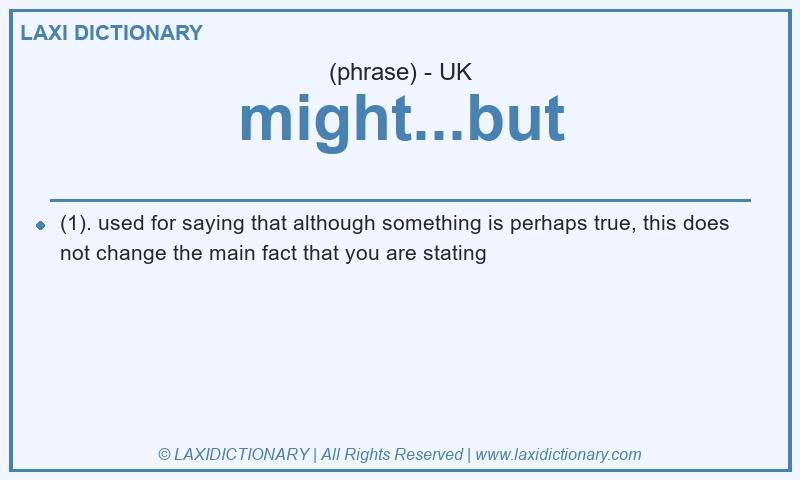 Definition might...but in British English