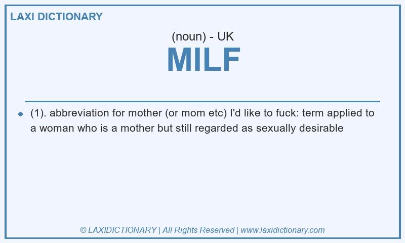 Definition MILF in British English