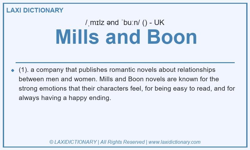 Definition Mills and Boon in British English