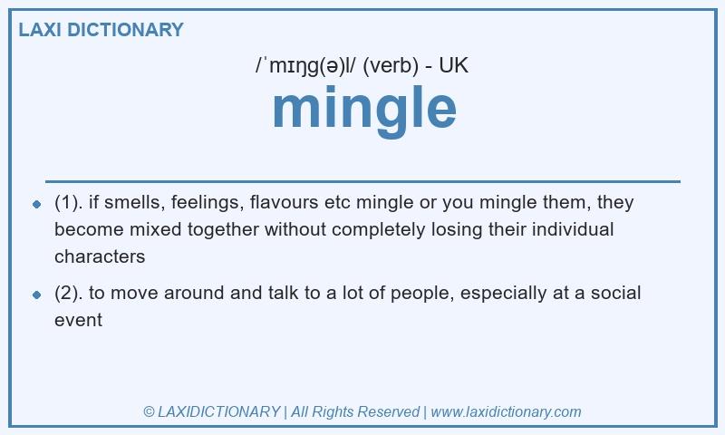 Definition mingle in British English