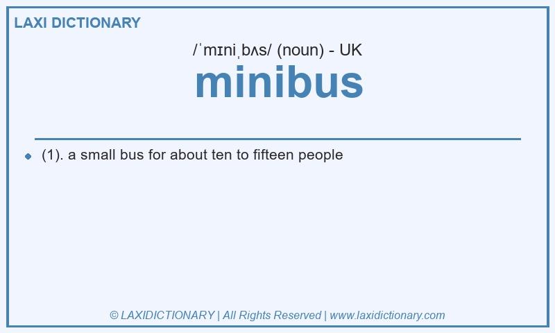 Definition minibus in British English
