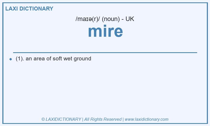 Definition mire in British English