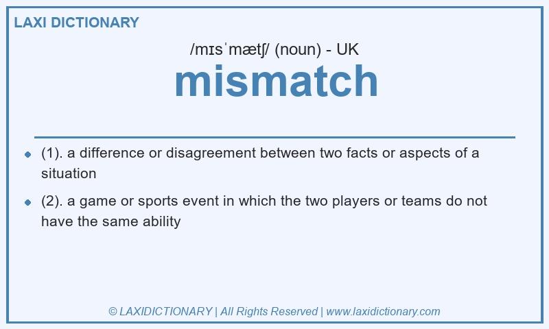Definition mismatch in British English