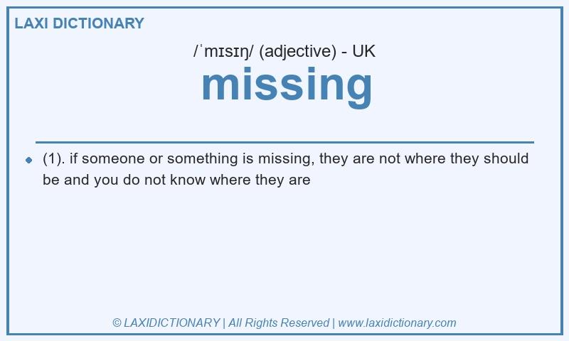 Definition missing in British English
