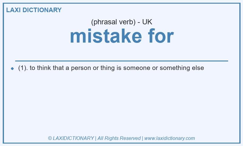Definition mistake for in British English