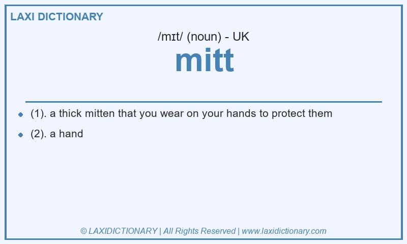 Definition mitt in British English