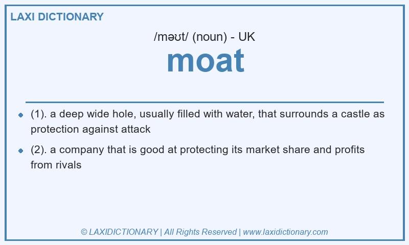 Definition moat in British English