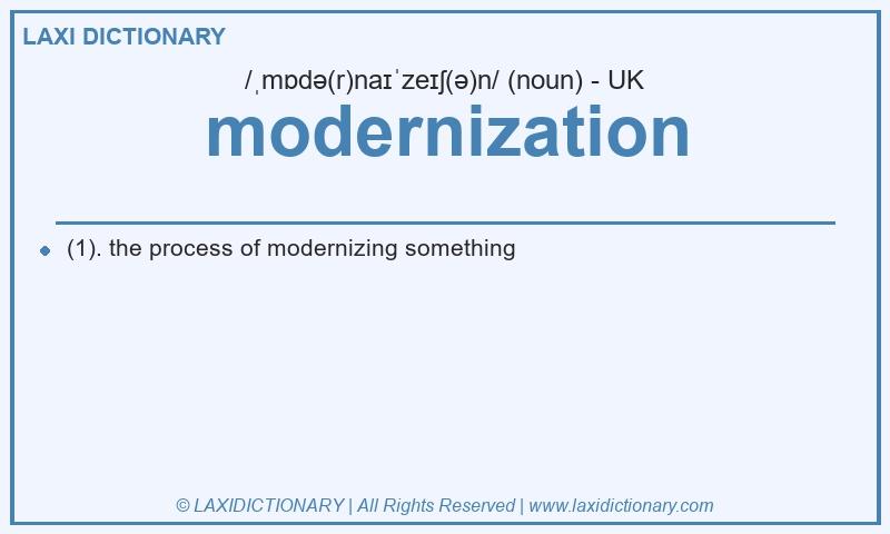 Definition modernization in British English
