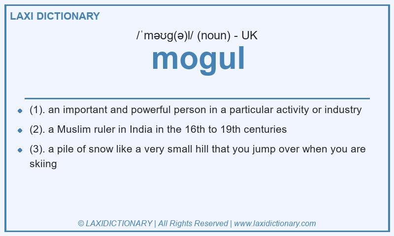 Definition mogul in British English