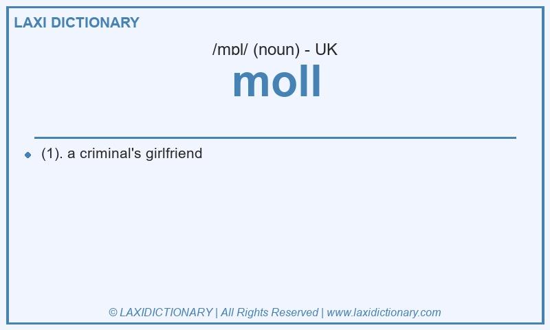 Definition moll in British English
