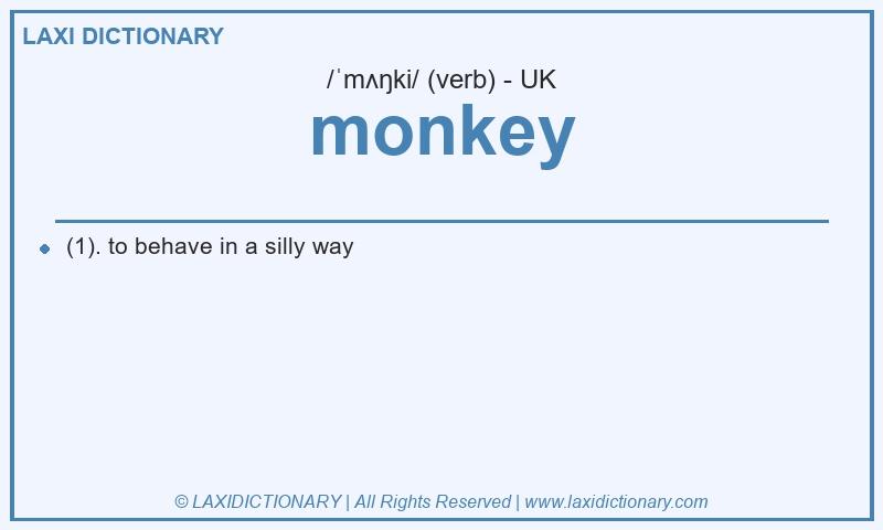 Definition monkey in British English