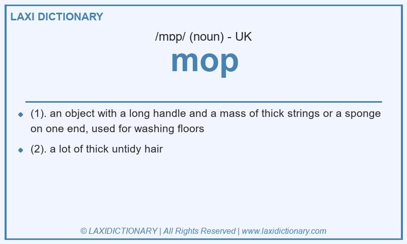 Definition mop in British English