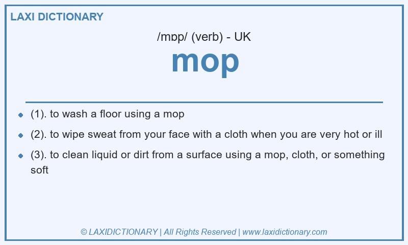Definition mop in British English