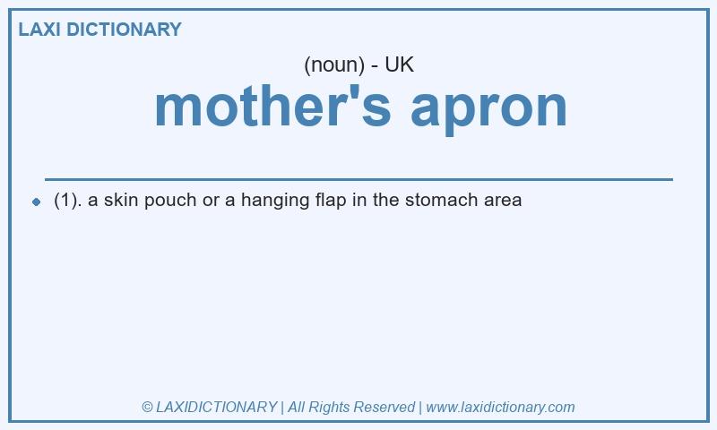 Definition mother's apron in British English