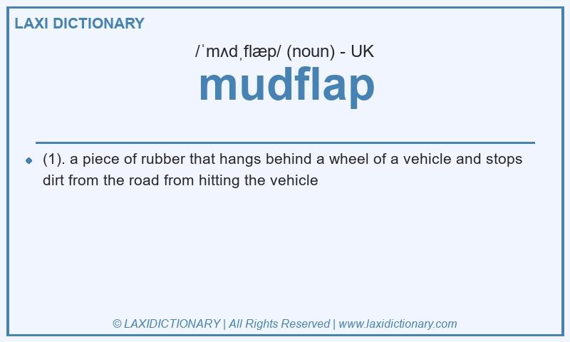 Definition mudflap in British English