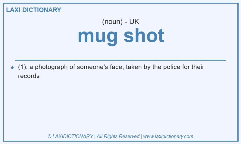 Definition mug shot in British English