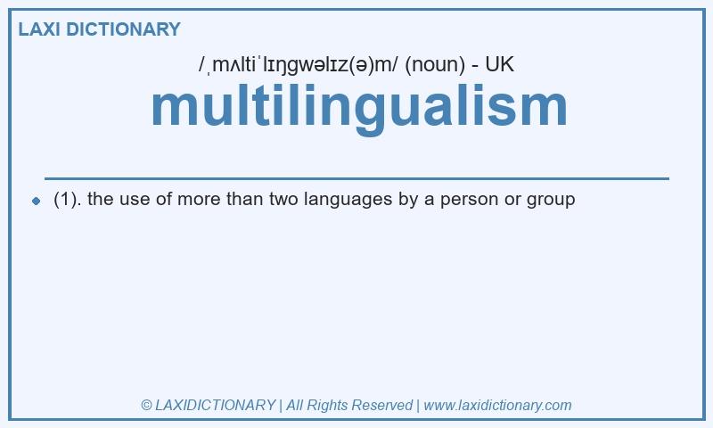 Definition multilingualism in British English