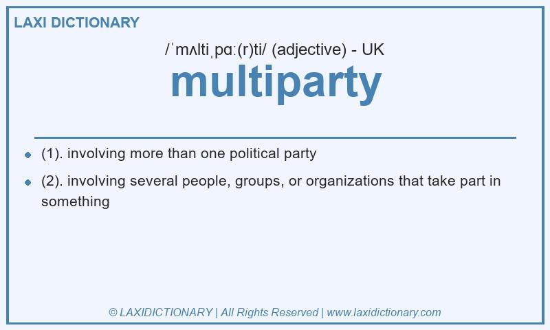 Definition multiparty in British English