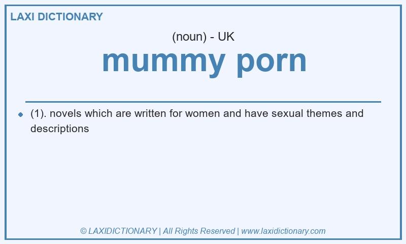 Definition mummy porn in British English