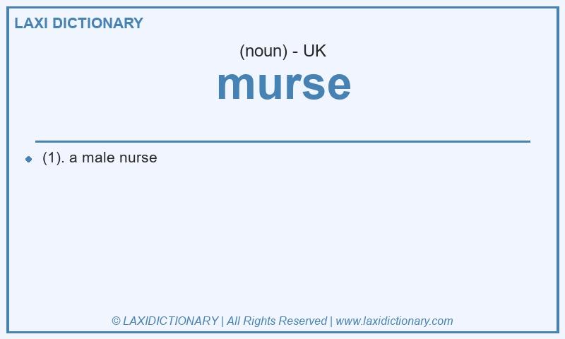 Definition murse in British English